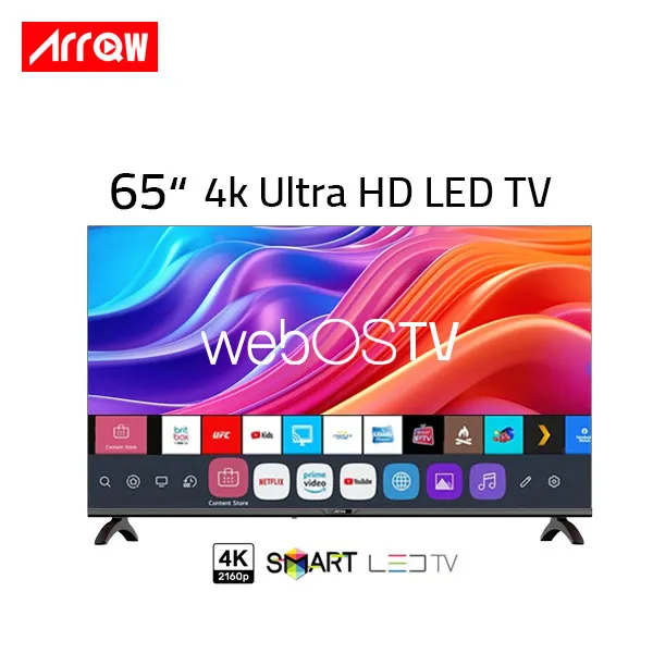 شاشة أرو 65 بوصة ويب او اس بدون اطار
