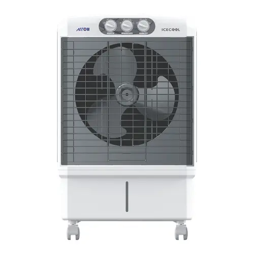 Arrow 60L Desert Cooler – With Wheels – White - أرو